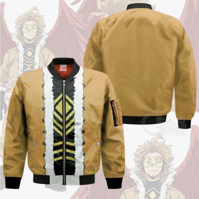 1026 Costumes Keigo Takami Hawks My hero Academia VA 4 Bomber jacket front and back - My Hero Academia Store