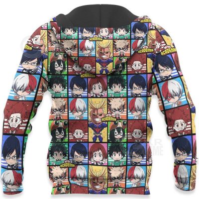 1027 AOP My Hero Academia Characters VA 7 HD Back - My Hero Academia Store