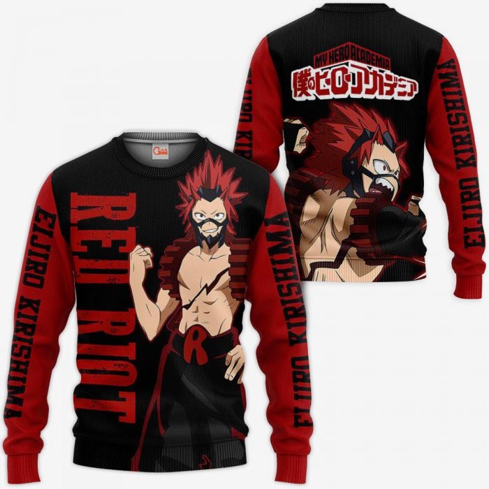 1201 AOP My Hero Academia Characters VA Eijiro Kirishima Red Riot 3 MK sweatshirt F 2BB - My Hero Academia Store