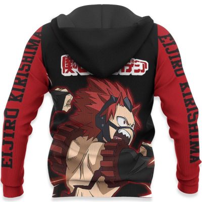 1201 AOP My Hero Academia Characters VA Eijiro Kirishima Red Riot 7 HD Back - My Hero Academia Store