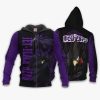 1201 AOP My Hero Academia Characters VA Fumikage Tokoyami 1 Zip hoodie font and back n - My Hero Academia Store