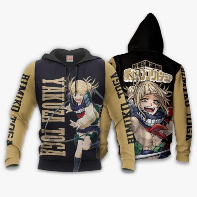 1201 AOP My Hero Academia Characters VA Himiko Toga 2 hoodie font and back - My Hero Academia Store