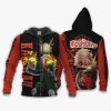 1201 AOP My Hero Academia Characters VA Katsuki Bakugou 1 Zip hoodie font and back n - My Hero Academia Store