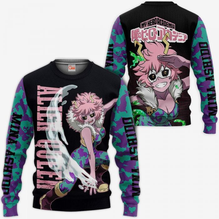 1201 AOP My Hero Academia Characters VA Mina Ashido 3 MK sweatshirt F 2BB - My Hero Academia Store