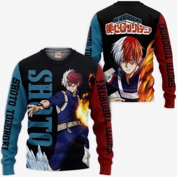 1201 AOP My Hero Academia Characters VA Shoto Todoroki 3 MK sweatshirt F 2BB - My Hero Academia Store