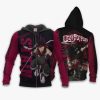 1201 AOP My Hero Academia Characters VA Stain 1 Zip hoodie font and back n - My Hero Academia Store