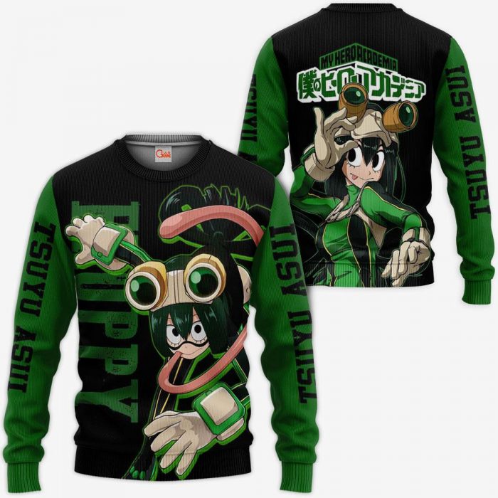 1201 AOP My Hero Academia Characters VA Tsuyu Asui Froppy 3 MK sweatshirt F 2BB - My Hero Academia Store