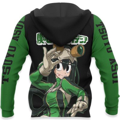 1201 AOP My Hero Academia Characters VA Tsuyu Asui Froppy 7 HD Back - My Hero Academia Store