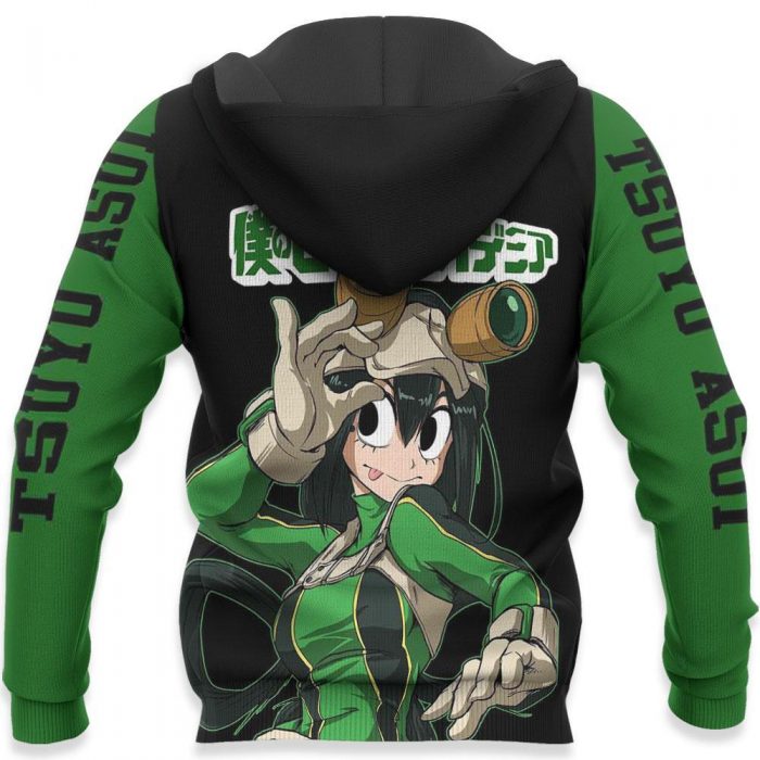 1201 AOP My Hero Academia Characters VA Tsuyu Asui Froppy 7 HD Back - My Hero Academia Store