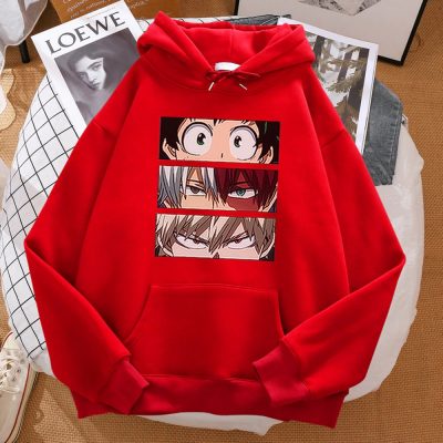 My Hero Academia Cute Anime Printed Hoodie Woman 2021 Comfort Simple Hooded Harajuku Casual Hoodies Fashion - My Hero Academia Store