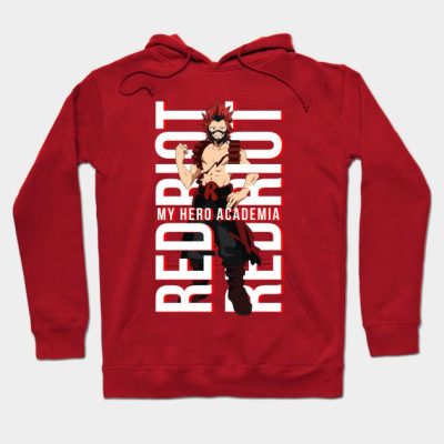 RedRiotTypographyMHAHoodie 4 - My Hero Academia Store