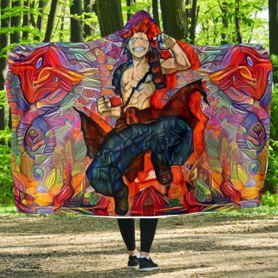 abstract eijiro kirishima hooded blanket 645449 - My Hero Academia Store