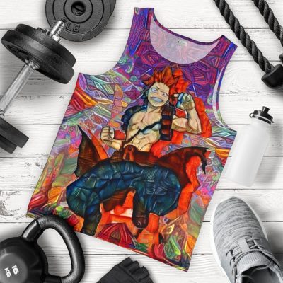 abstract eijiro kirishima premium tank top 580229 - My Hero Academia Store