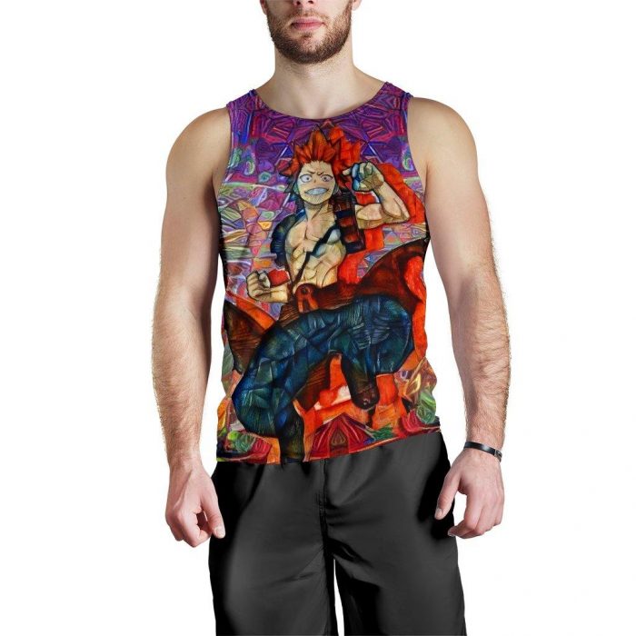 abstract eijiro kirishima premium tank top 666989 - My Hero Academia Store