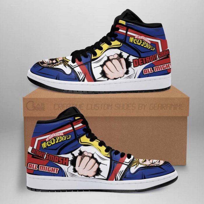 all might jordan sneakers skill my hero academia anime shoes pt04 gearanime - My Hero Academia Store