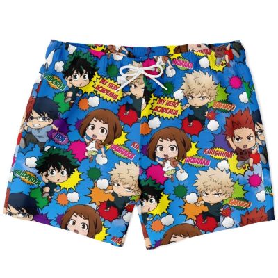 b8308060d53b4292271c110bc0af58fc swimTrunk front - My Hero Academia Store