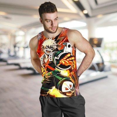 blazing bakugo premium tank top 973066 - My Hero Academia Store