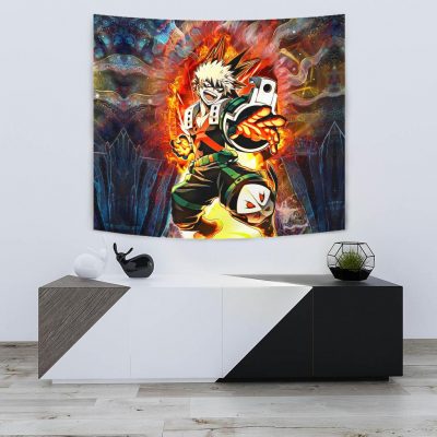 blazing bakugo tapestry 567603 - My Hero Academia Store