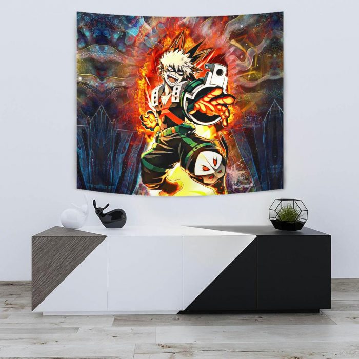 blazing bakugo tapestry 567603 - My Hero Academia Store