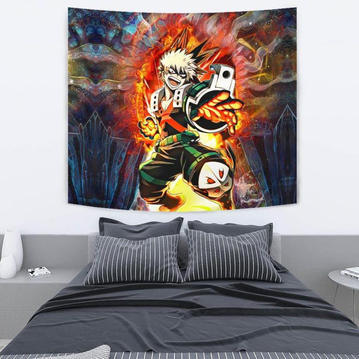 blazing bakugo tapestry 996533 - My Hero Academia Store