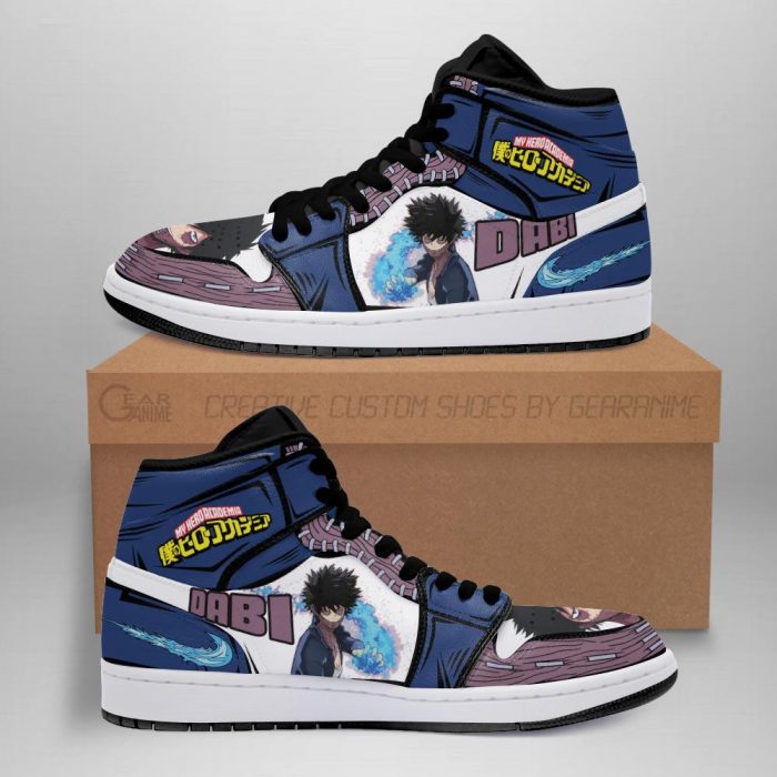 dabi jordan sneakers custom my hero academia anime shoes mn05 gearanime - My Hero Academia Store