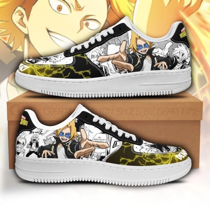 denki kaminari air force sneakers my hero academia anime custom shoes gearanime - My Hero Academia Store