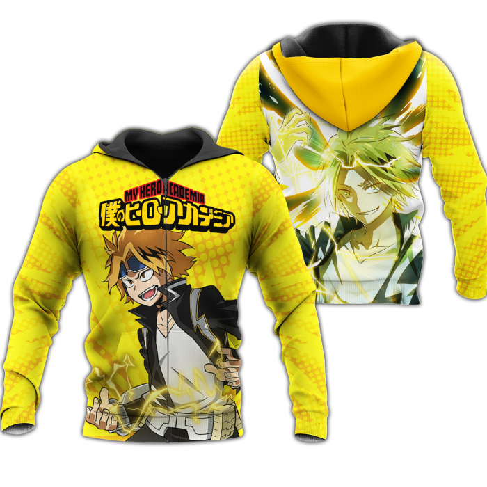 denki kaminari zip hoodie my hero academia anime shirt fan gift ha06 gearanime - My Hero Academia Store