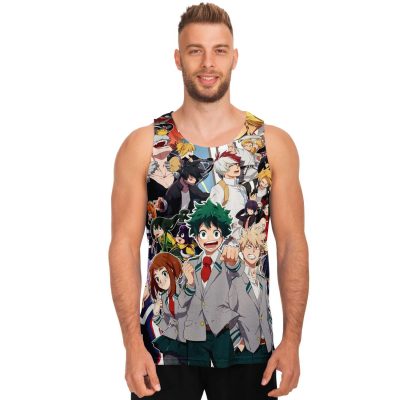 e2519bd9dfa40d0686ddead81c63a61d tankTop male front - My Hero Academia Store