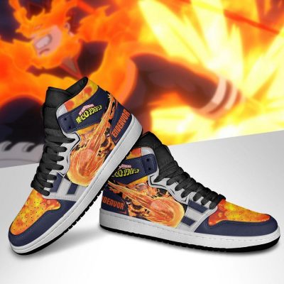 enji todoroki jordan sneakers endeavor my hero academia anime shoes gearanime 5 - My Hero Academia Store