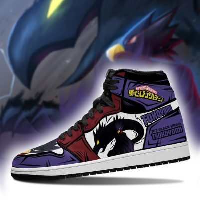 fumikage tokoyami jordan sneakers tsukuyomi my hero academia sneakers gearanime 3 - My Hero Academia Store