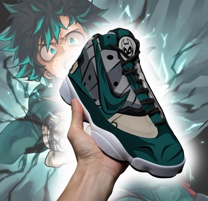 mha deku jordan 13 shoes my hero academia anime sneakers gearanime 2 - My Hero Academia Store