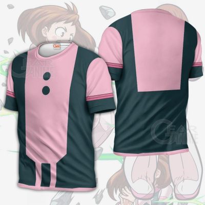 my hero academia ochaco uraraka hero costume cosplay shirt gearanime 3 - My Hero Academia Store