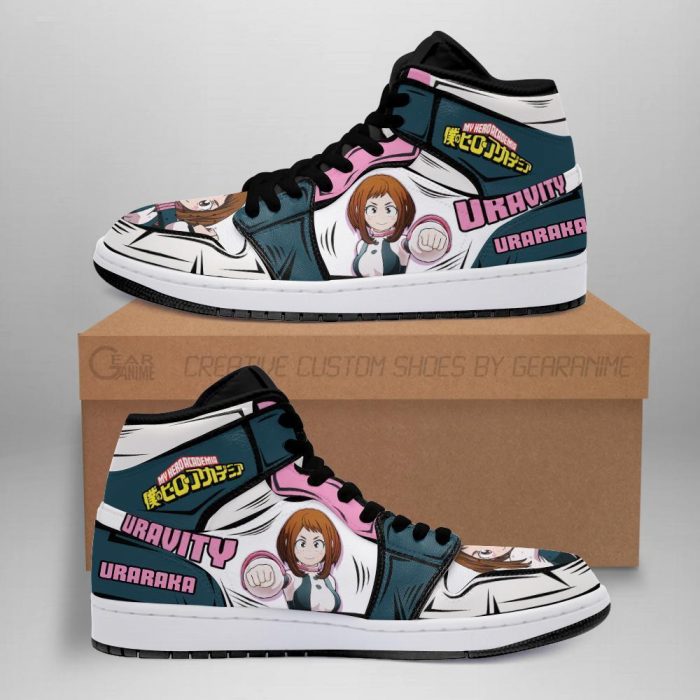 ochaco uraraka jordan sneakers uravity my hero academia anime shoes mn05 gearanime - My Hero Academia Store