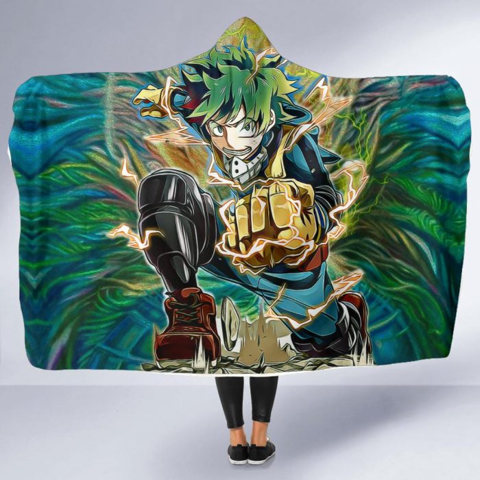 raging deku hooded blanket 675211 - My Hero Academia Store