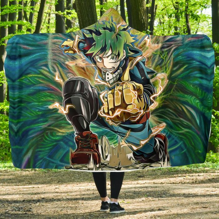 raging deku hooded blanket 843894 - My Hero Academia Store