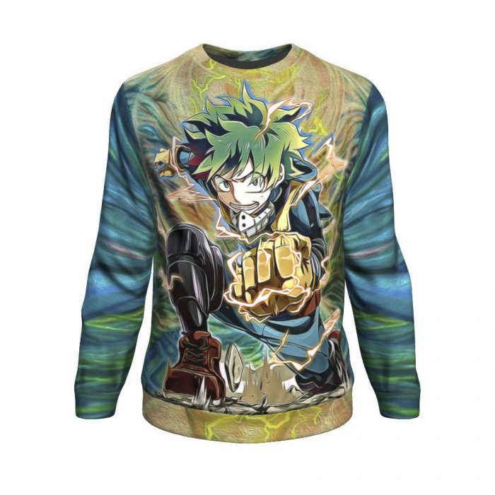 raging deku sweatshirt 532167 - My Hero Academia Store