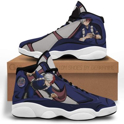 shoto todoroki jordan 13 shoes my hero academia anime sneakers gearanime - My Hero Academia Store