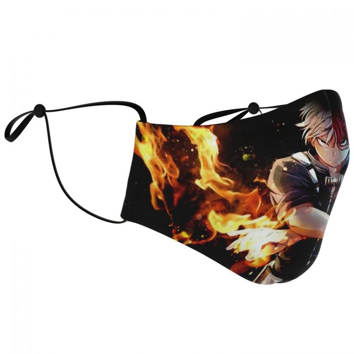 shoto todoroki my hero academia premium carbon filter face mask 221234 - My Hero Academia Store