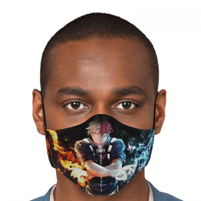 shoto todoroki my hero academia premium carbon filter face mask 747458 - My Hero Academia Store