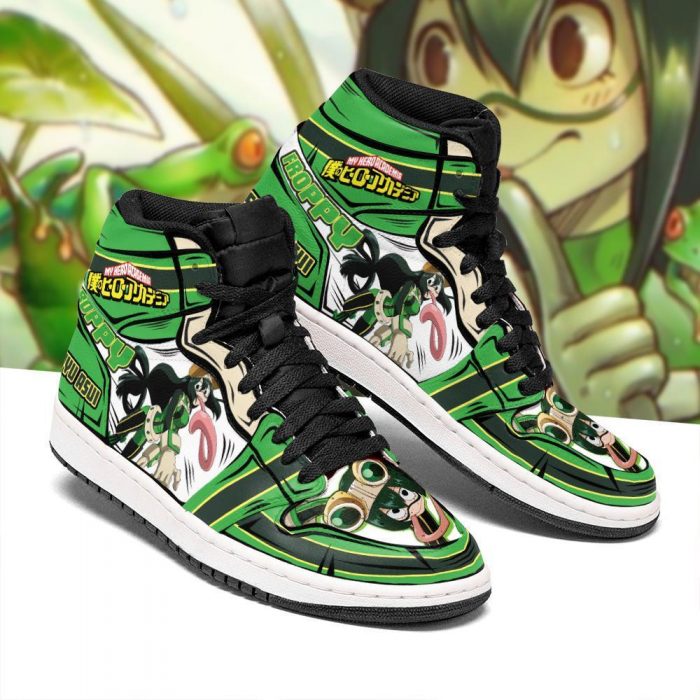 tsuyu asui jordan sneakers froppy my hero academia anime shoes gearanime 2 - My Hero Academia Store