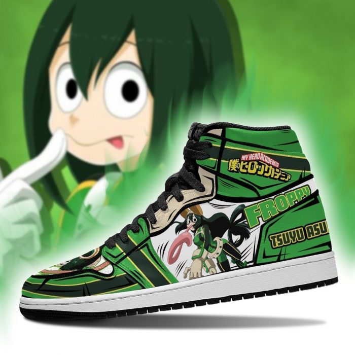 tsuyu asui jordan sneakers froppy my hero academia anime shoes gearanime 3 - My Hero Academia Store