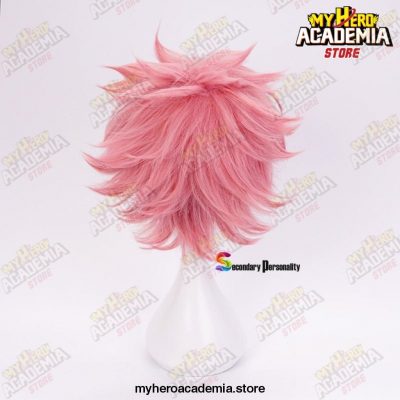 2021 My Hero Academia Mina Ashido Pink Wig With Headwear Cosplay Costume Boku No Heat Resistant