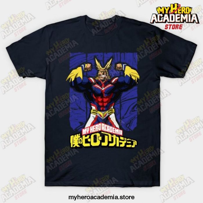 All Might - My Hero Academia T-Shirt Navy Blue / S