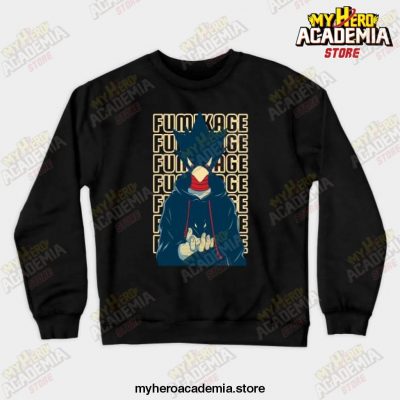 Anime Mha Fumikage Tokoyami Crewneck Sweatshirt Black / S