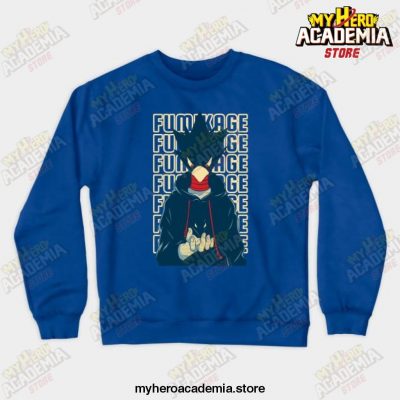 Anime Mha Fumikage Tokoyami Crewneck Sweatshirt Blue / S