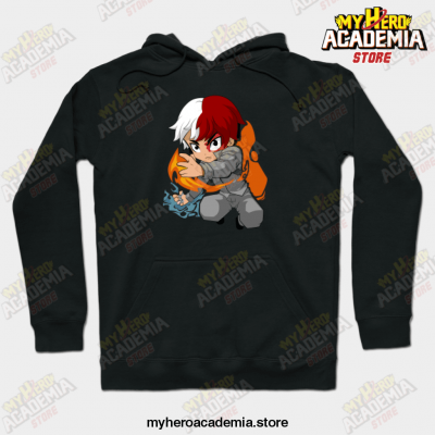 Anime Mha Todoroki Shoto Hoodie Black / S