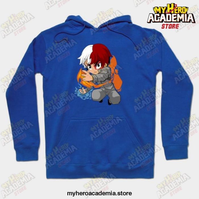 Anime Mha Todoroki Shoto Hoodie Blue / S