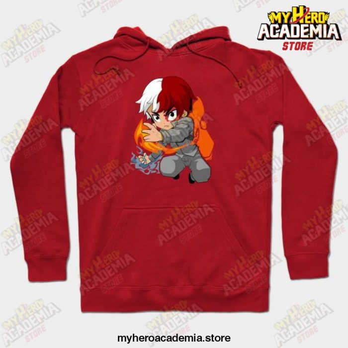 Anime Mha Todoroki Shoto Hoodie Red / S