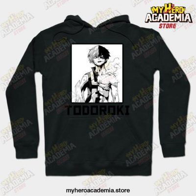 Anime Mha Todoroki Unisex Hoodie Black / S