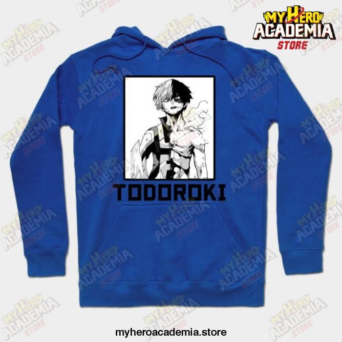 Anime Mha Todoroki Unisex Hoodie Blue / S